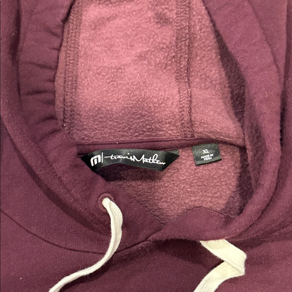 Travis Mathew Maroon Cloud Hoodie - Picture 2 of 2